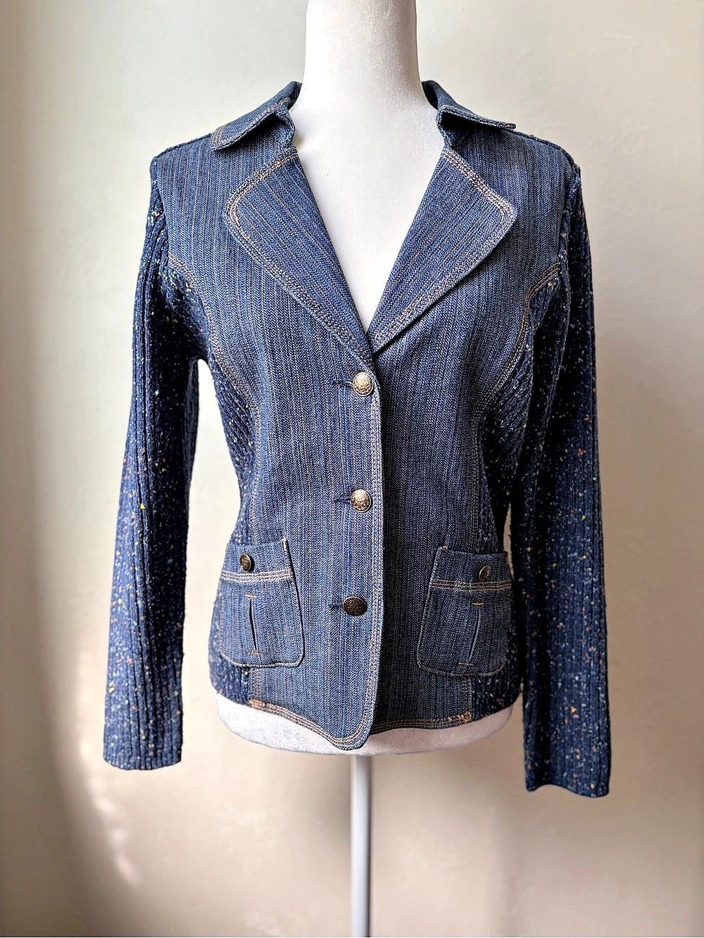 FDL French Dressing Denim-Knit Blazer Jacket SP
